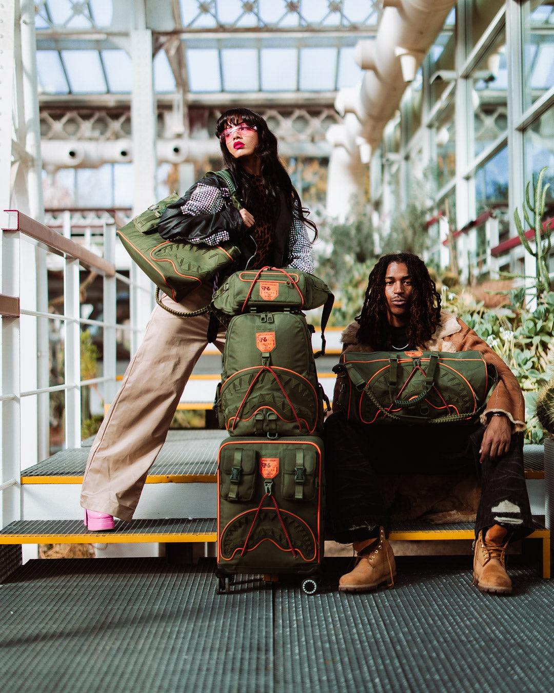 SPRAYGROUND® LUGGAGE SPECIAL OPS SHARK SQUAD CARRY-ON LUGGAGE