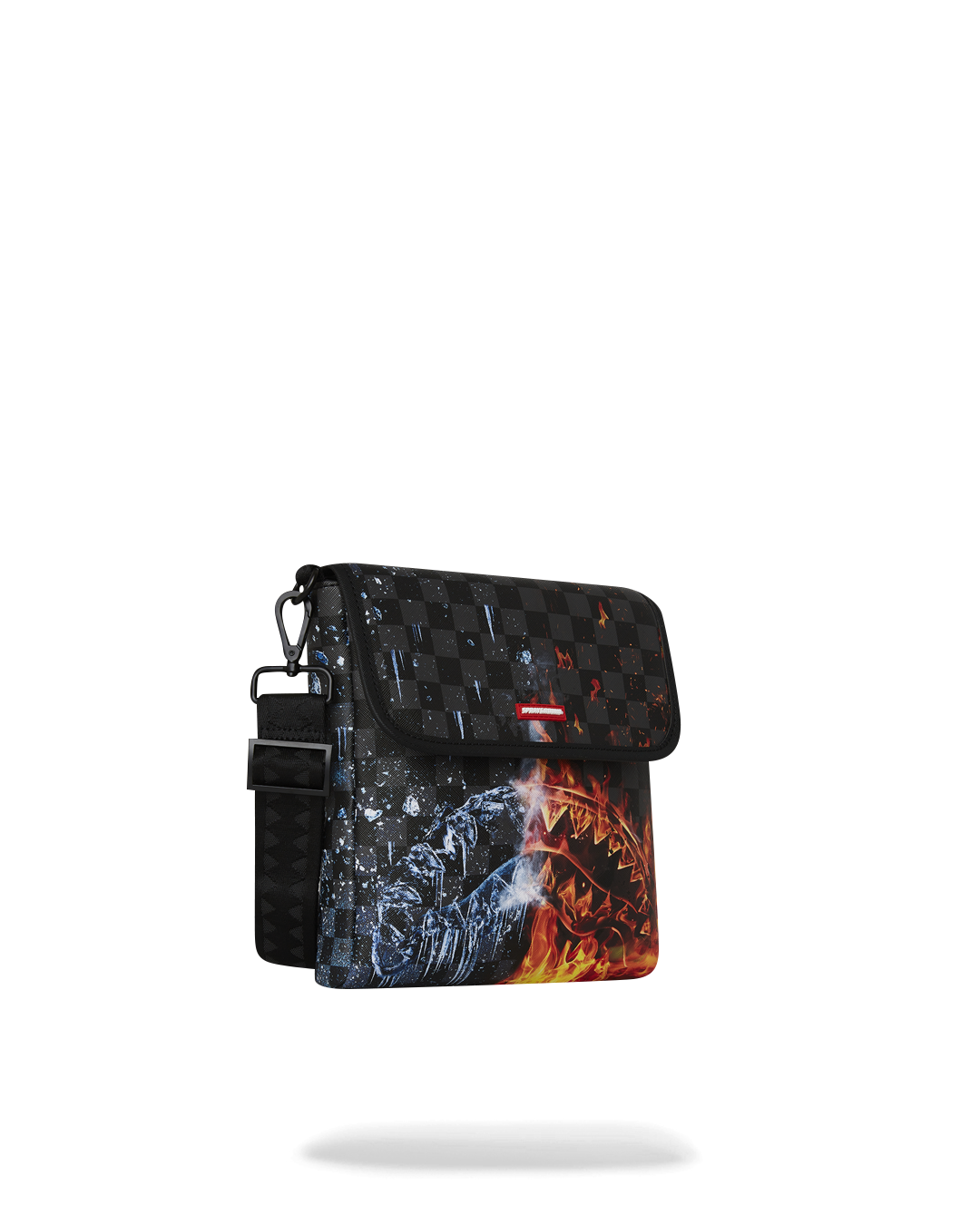 SPRAYGROUND® SLING FIRE & ICE SHARK MESSENGER SLING