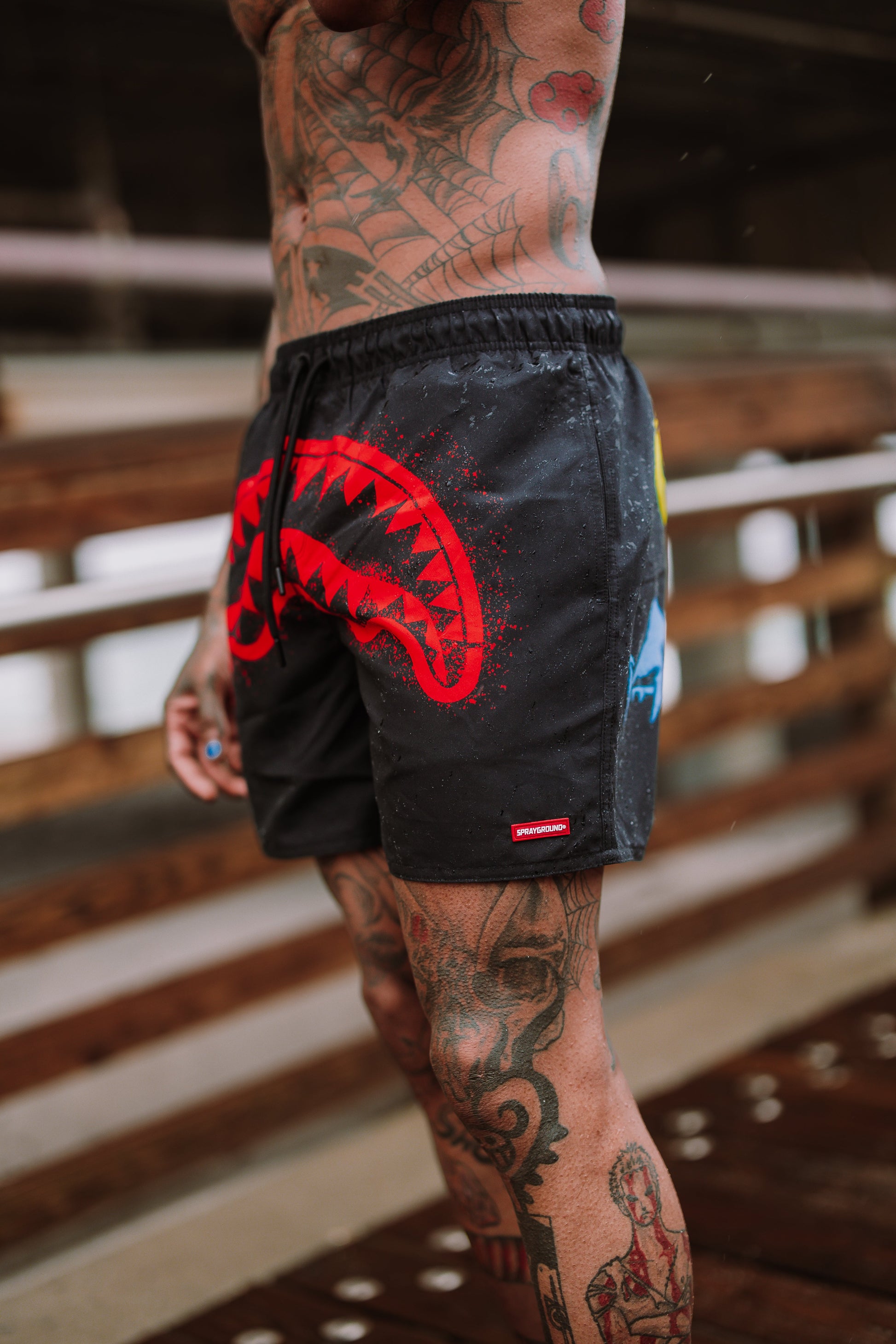 SPRAYGROUND® SWIM SPRAYPAINT YOUR OWN SPRAYGROUND SWIM SHORTS