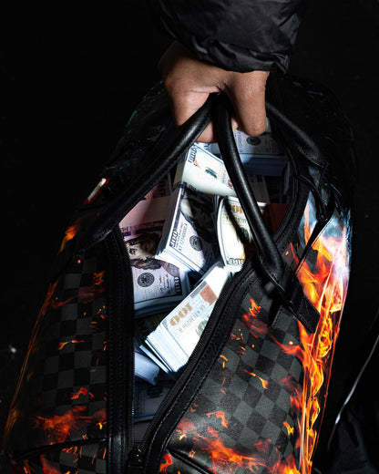 SPRAYGROUND® DUFFLE FIRE & ICE SHARK DUFFLE