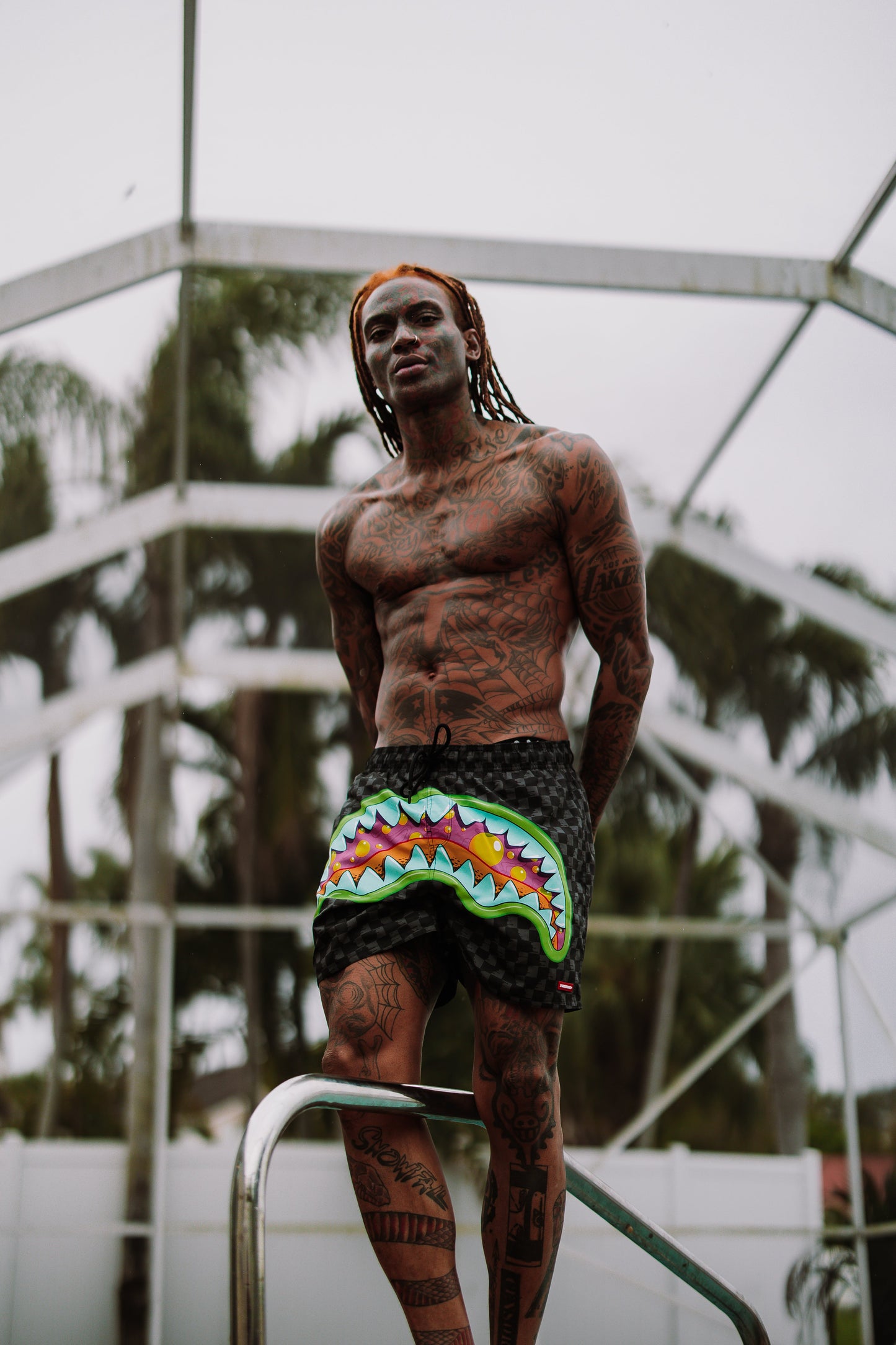 SPRAYGROUND® SWIM SLIME TAKEOVER SWIM SHORTS