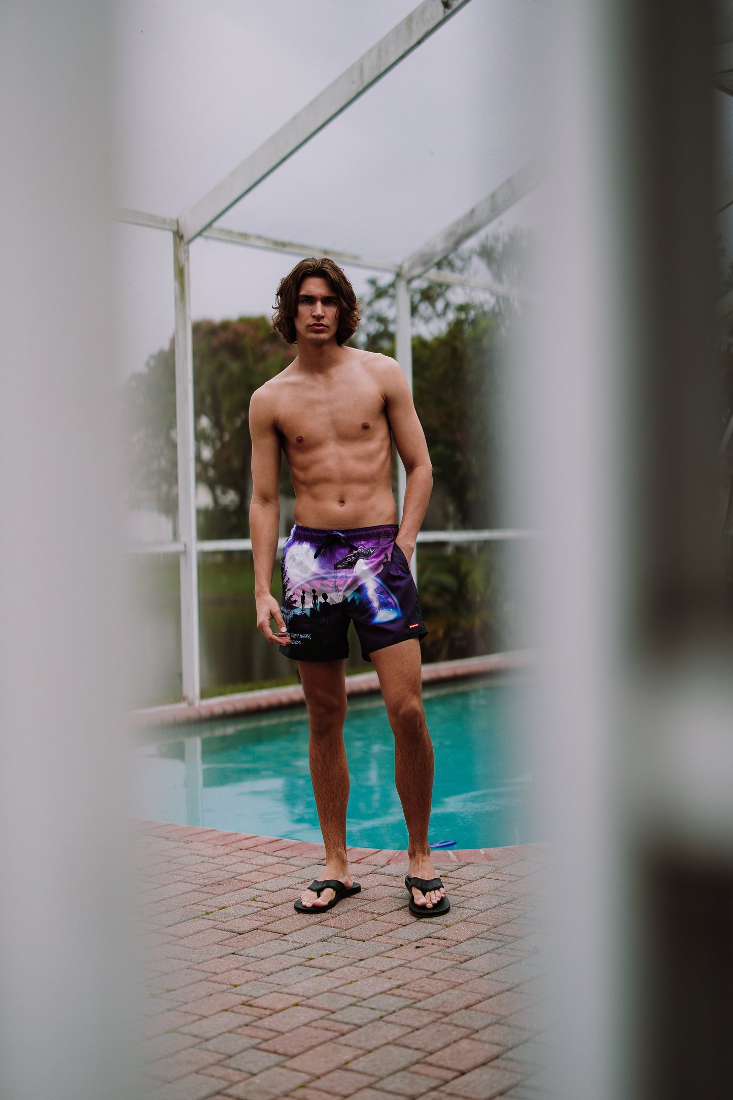SPRAYGROUND® SWIM LATE ONE NIGHT SWIM SHORTS