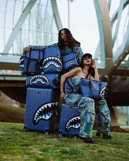 SPRAYGROUND® LUGGAGE MIDNIGHT MAGIC SHARKS IN PARIS HARD SHELL FULL-SIZE LUGGAGE