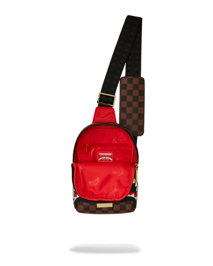 SPRAYGROUND® SLING SAWTOOTH SHARKS IN PARIS ONE-STRAP SLING