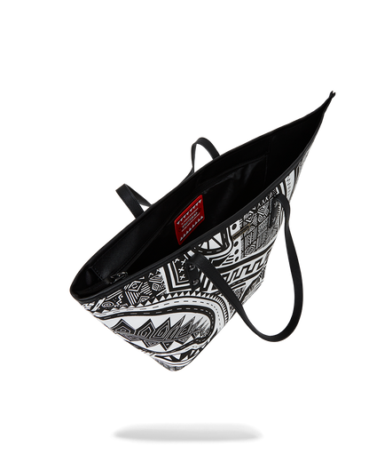 SPRAYGROUND® TOTE A.I. AFRICAN INTELLIGENCE THE SKYHAWK WING TOTE - SANDFLOWER COLLAB