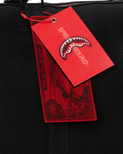 SPRAYGROUND® DUFFLE PRINTED ZIPPER SHARK DUFFLE