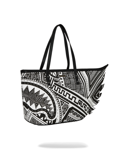 SPRAYGROUND® TOTE A.I. AFRICAN INTELLIGENCE THE SKYHAWK WING TOTE - SANDFLOWER COLLAB